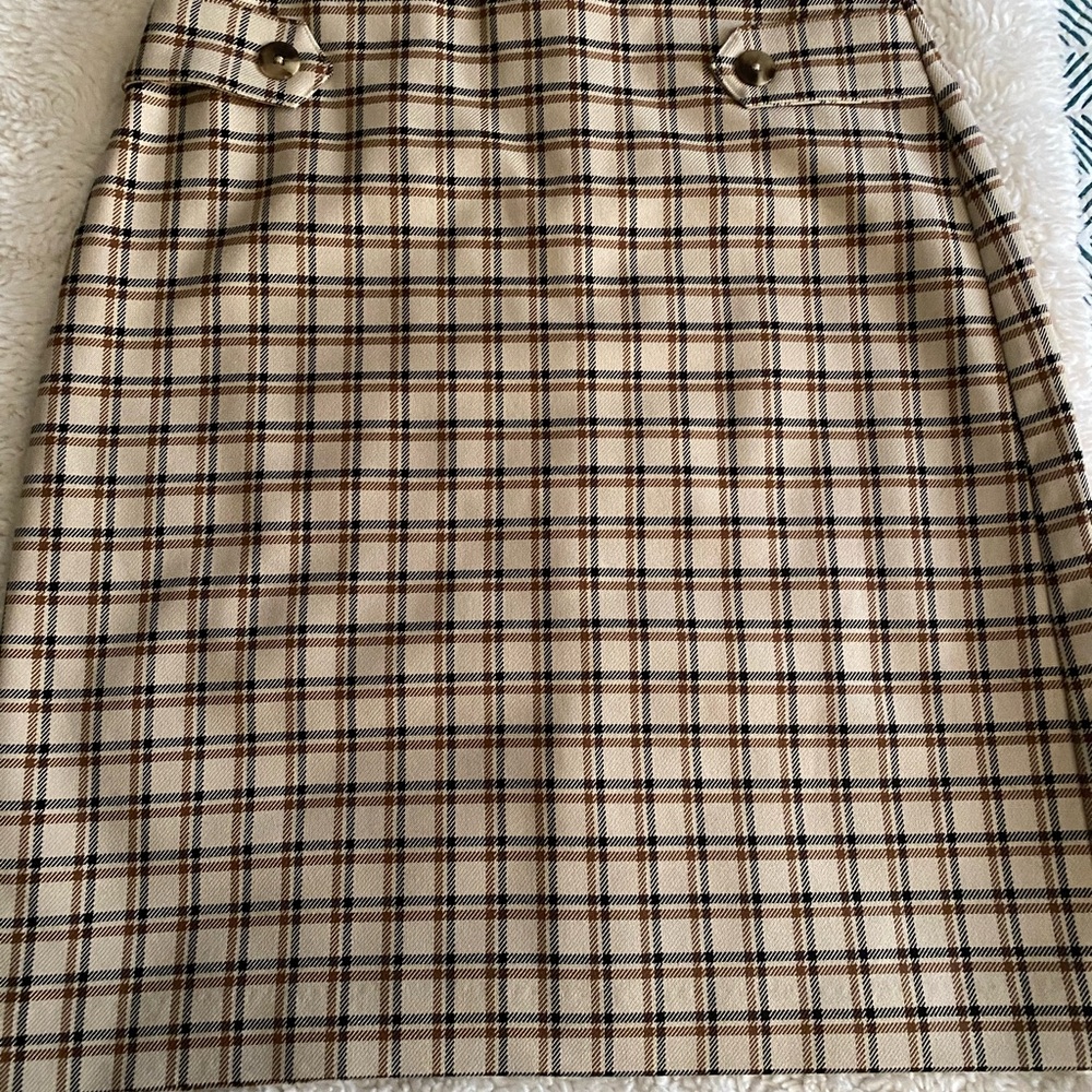 Plaid Tan Skirt